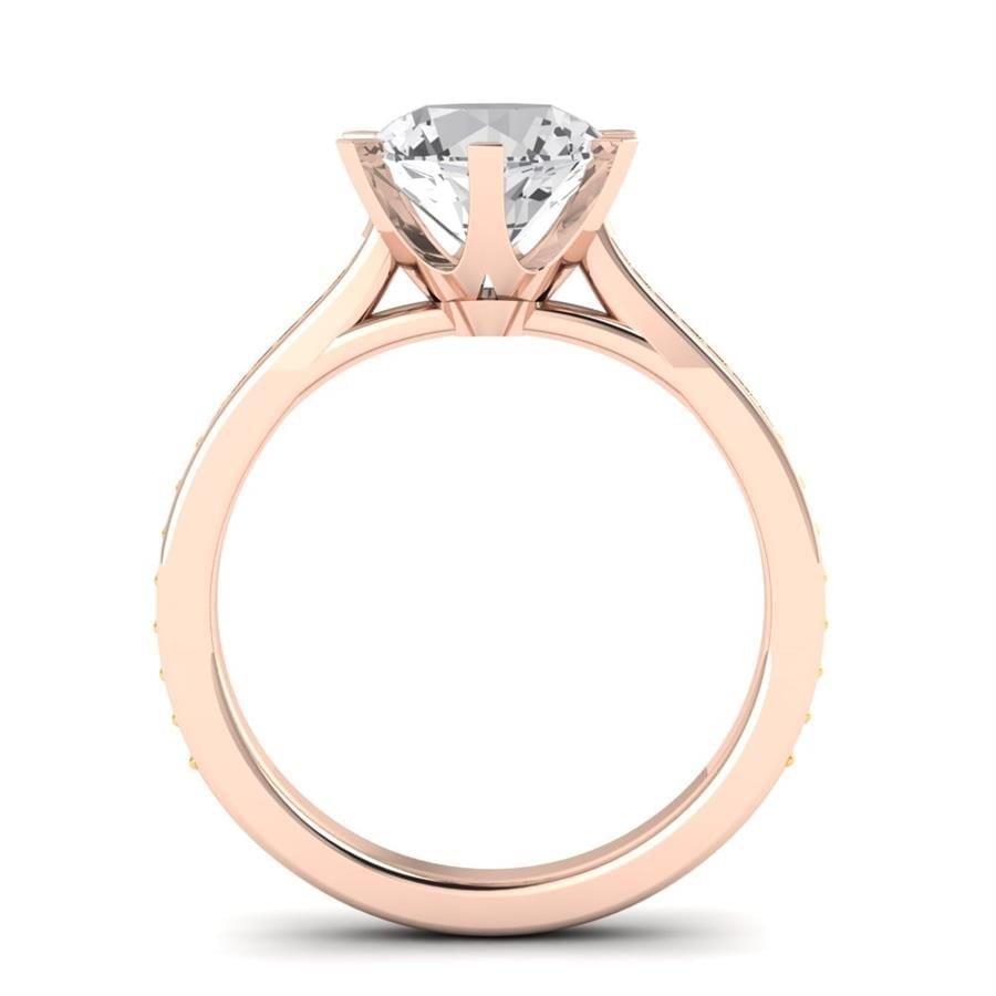 Solitaires Nuvia Or Rose Diamant 2.4 ct