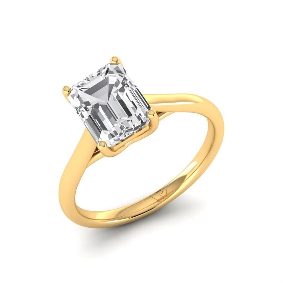 Solitaires Oralia Or Jaune Oxyde de zirconium 2 ct