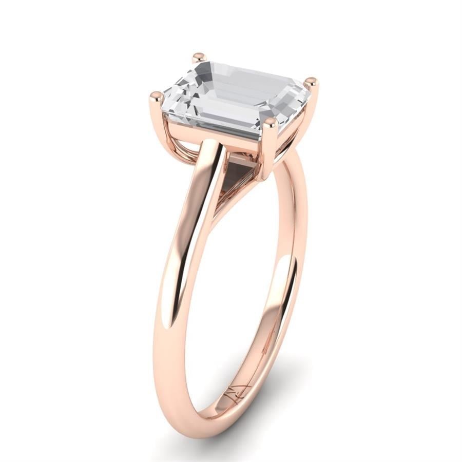 Solitaires Oralia Or Rose Diamant 2 ct