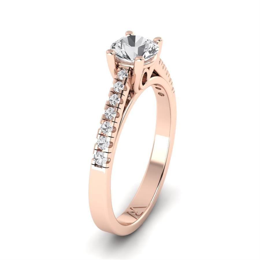 Solitaires Épure Or Rose Diamant 0.85 ct