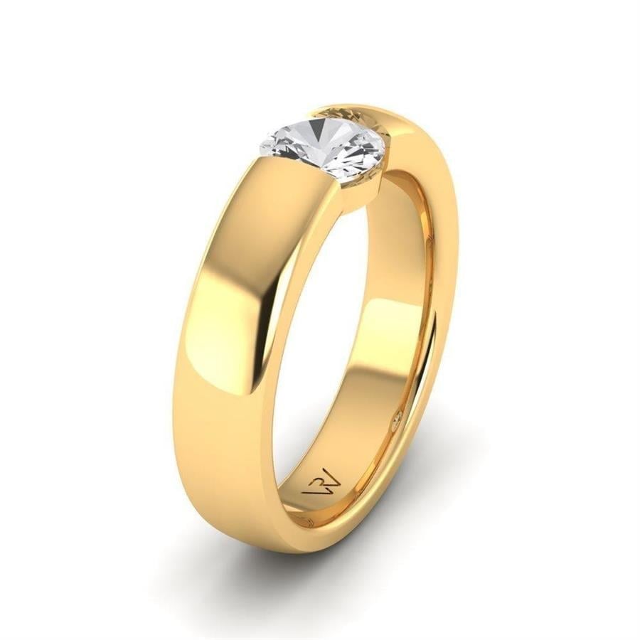 Solitaires Pureté Argent Oxyde de Zirconium 0.75 ct