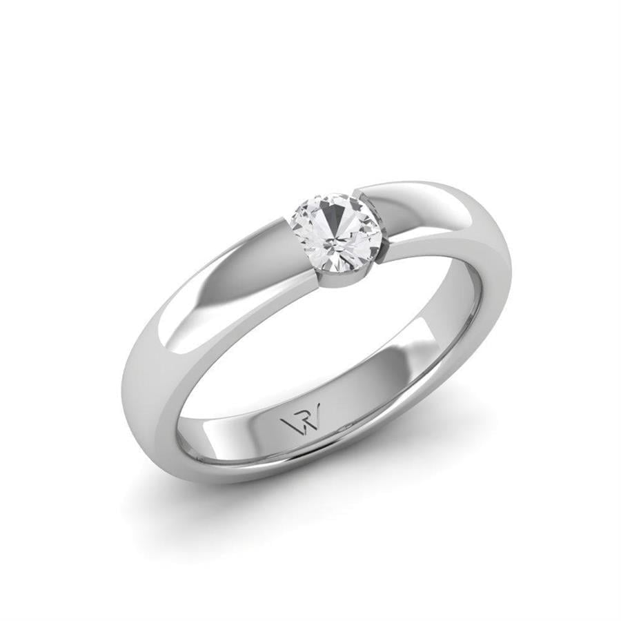 Solitaires Pureté Argent Oxyde de Zirconium 0.33 ct