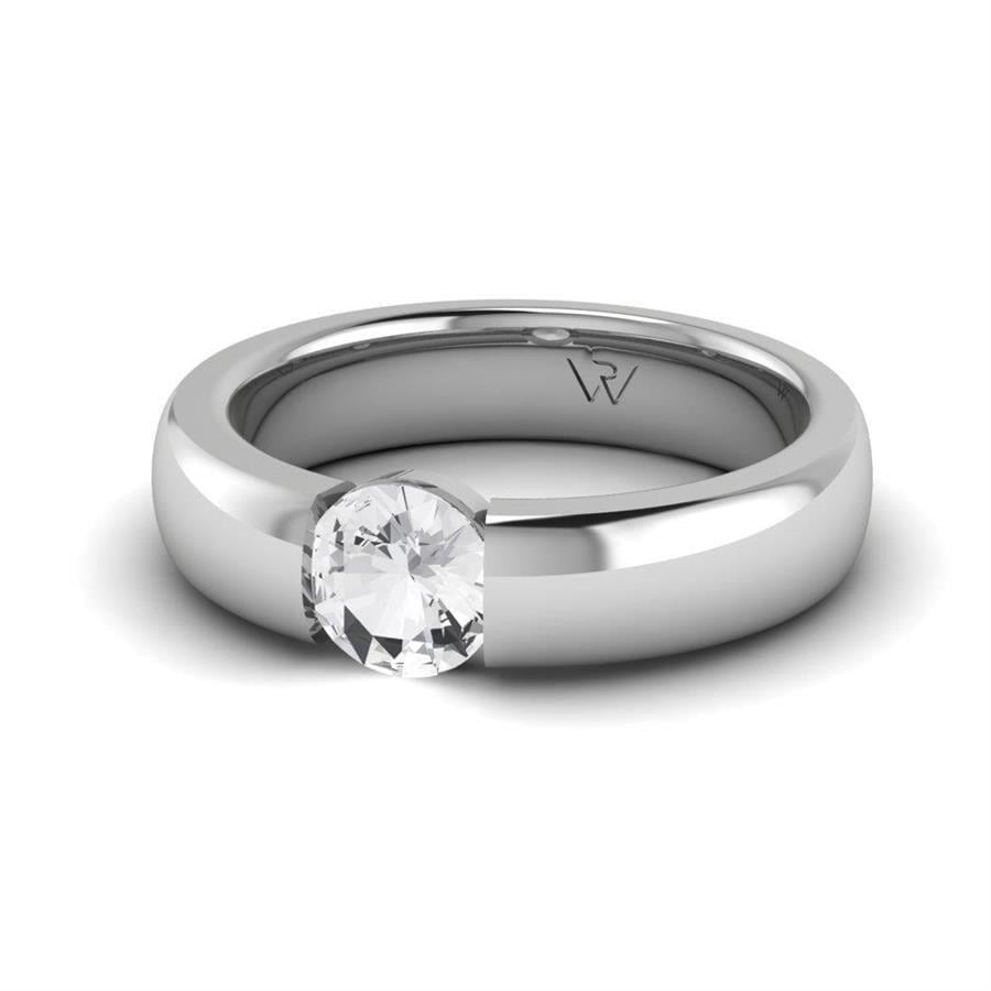 Solitaires Pureté Argent Oxyde de Zirconium 0.75 ct