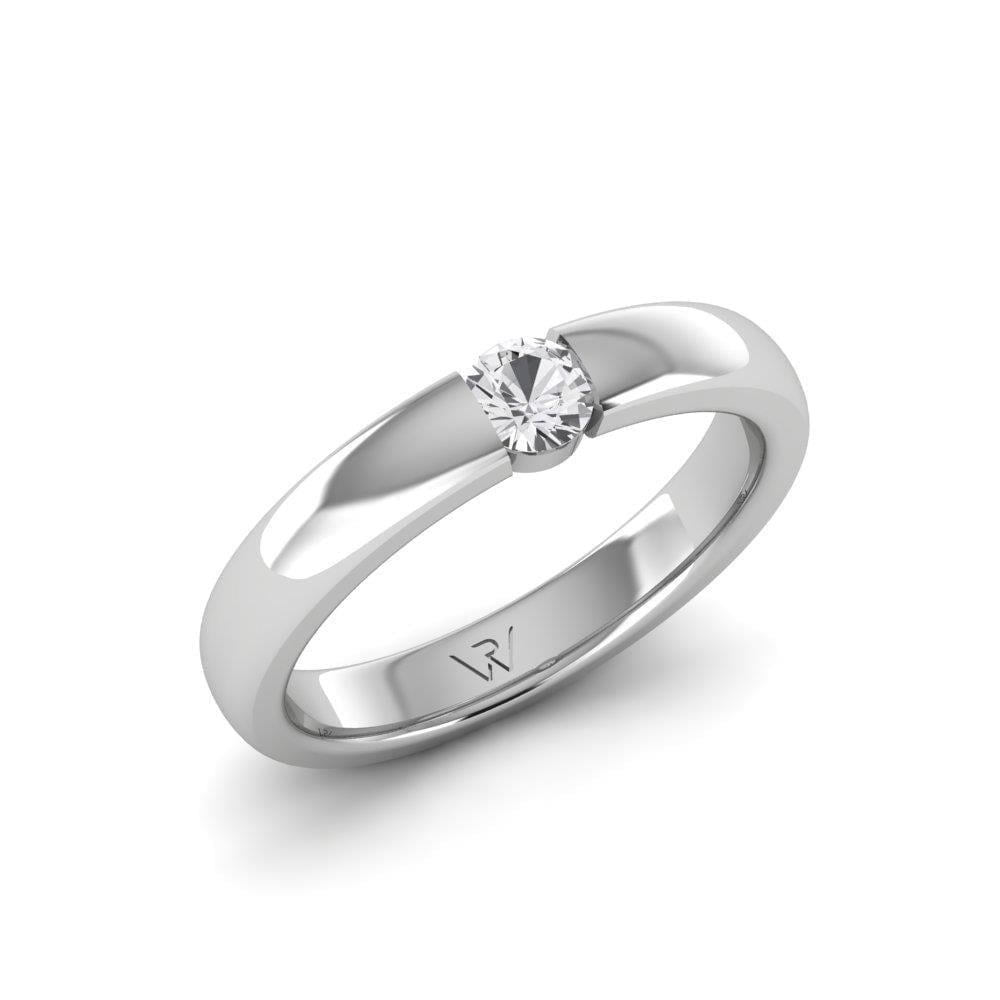 Solitaires Pureté Or Blanc Diamant 0.20 ct