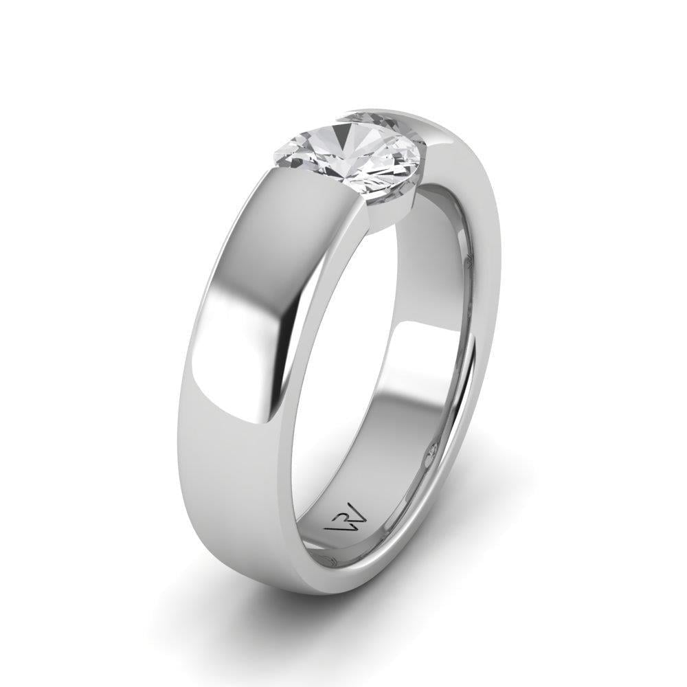 Solitaires Pureté Or Blanc Diamant 0.90 ct