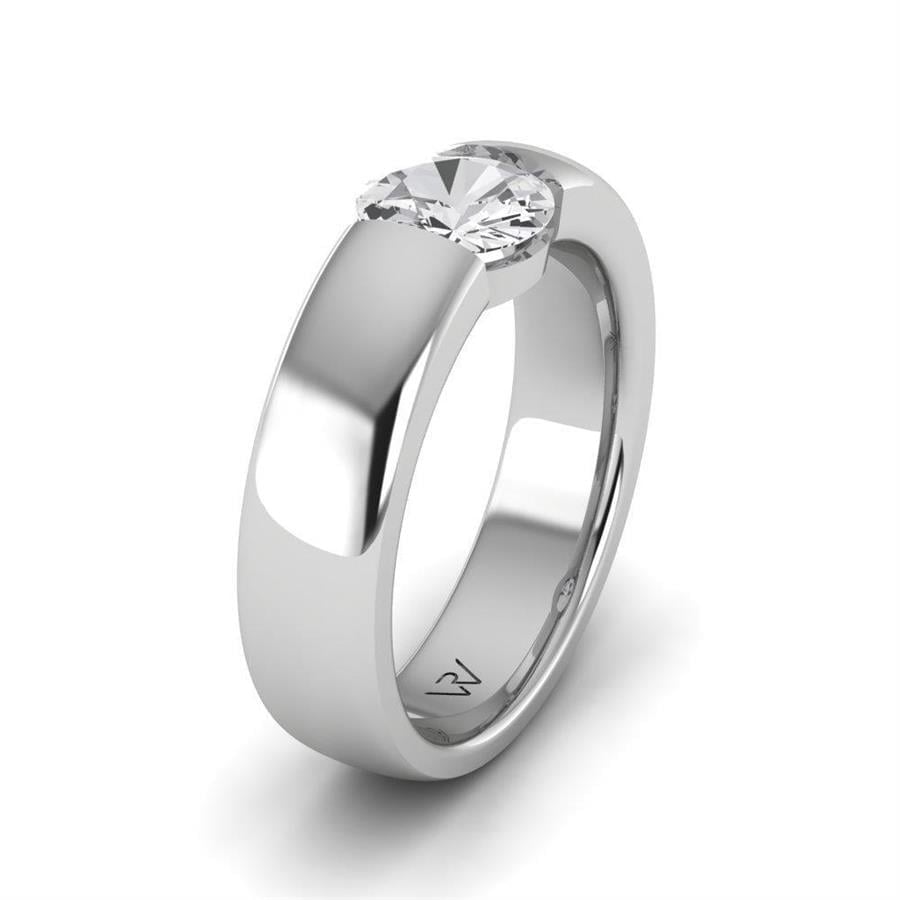 Solitaires Pureté Or Blanc Diamant de Synthèse 5.20 ct