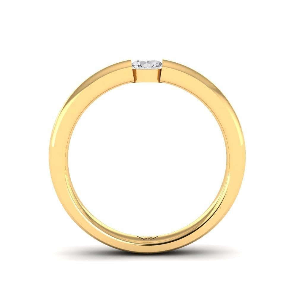 Solitaires Pureté Or Jaune Diamant 0.20 ct