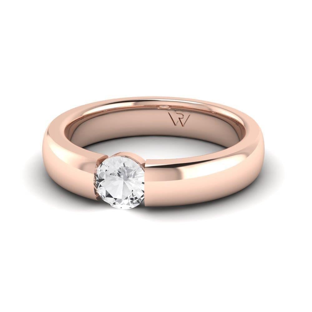 Solitaires Pureté Or Rose Diamant 0.50 ct