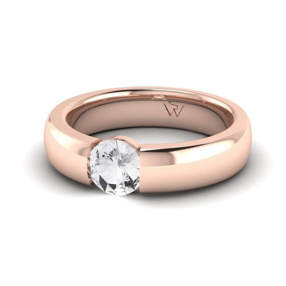 Solitaires Pureté Or Rose Diamant 0.75 ct