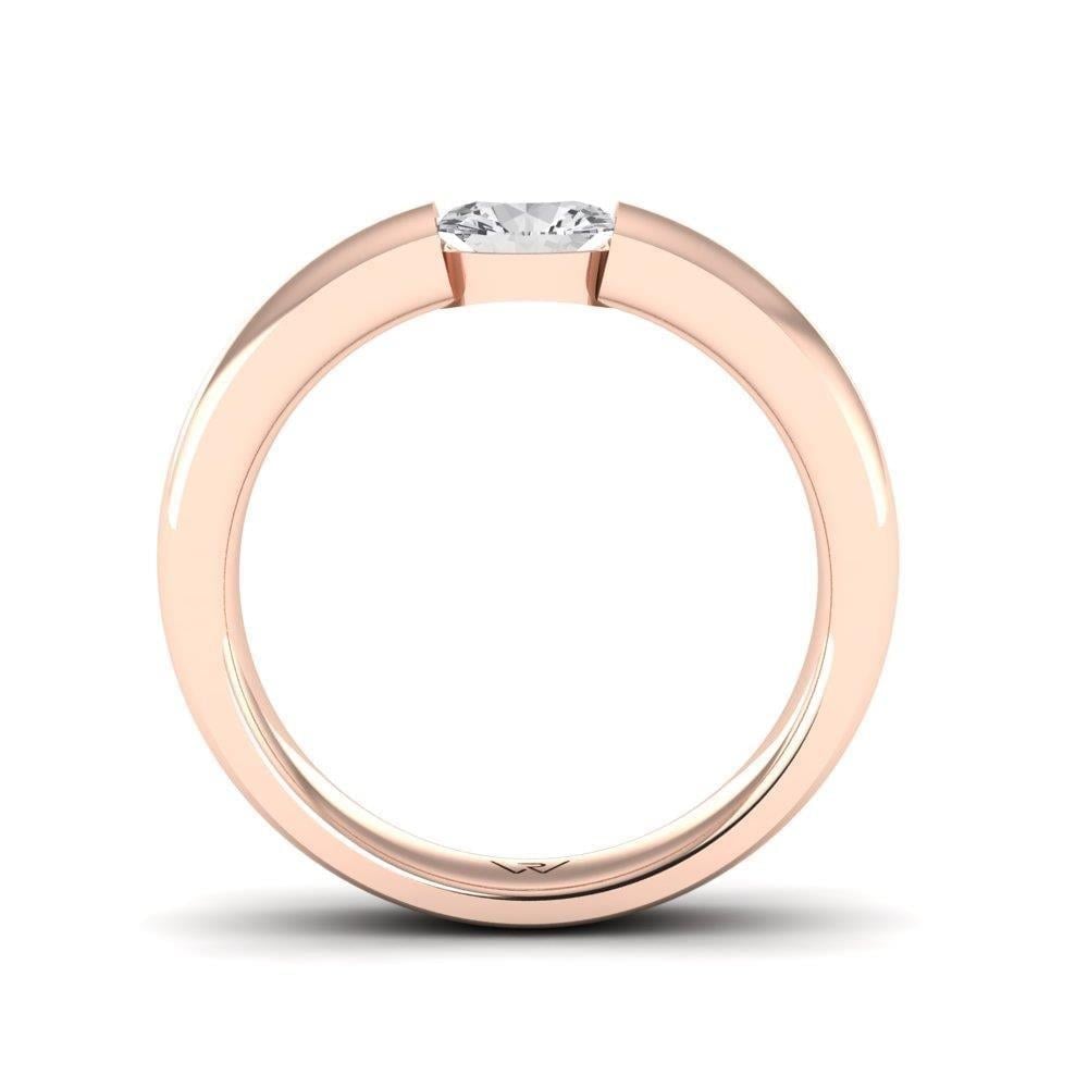 Solitaires Pureté Or Rose Diamant 0.75 ct