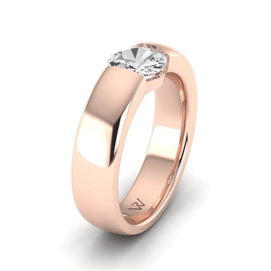 Solitaires Pureté Or Rose Diamant de Synthèse 2.79 ct