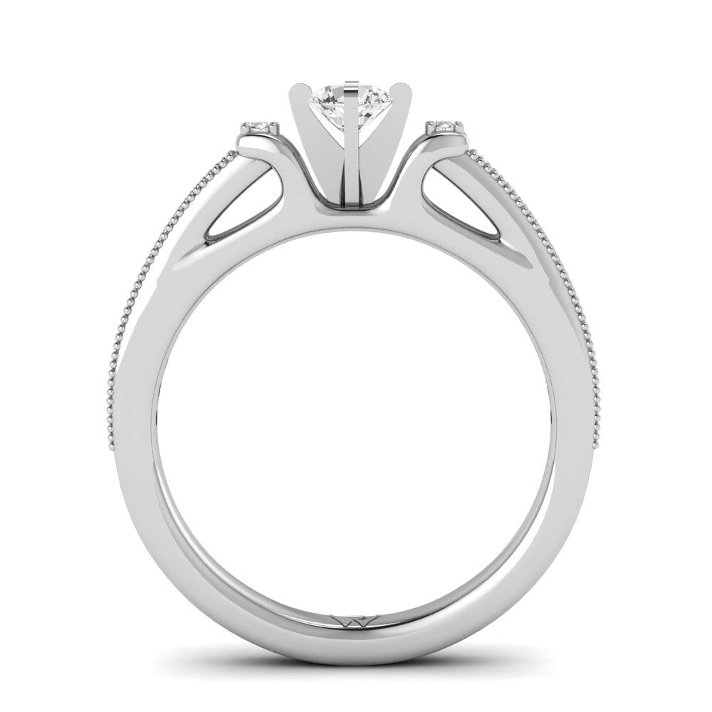 Solitaires Ravive Or Blanc Oxyde de zirconium 0.40 ct