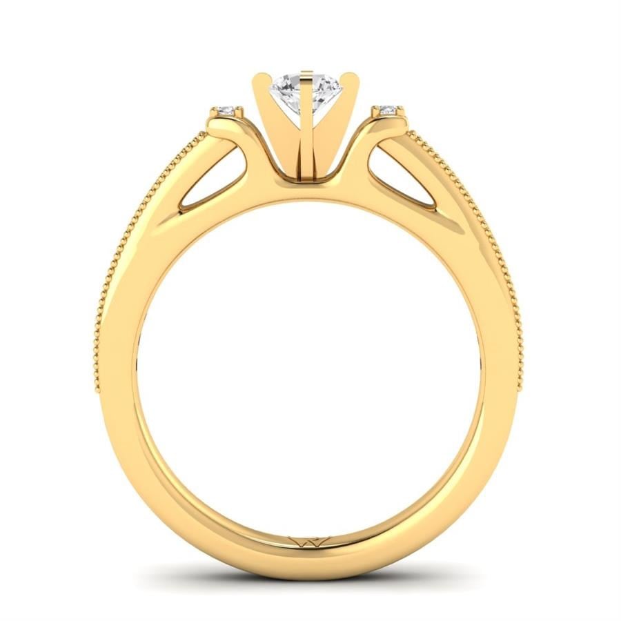 Solitaires Ravive Or Jaune Diamant 0.40 ct