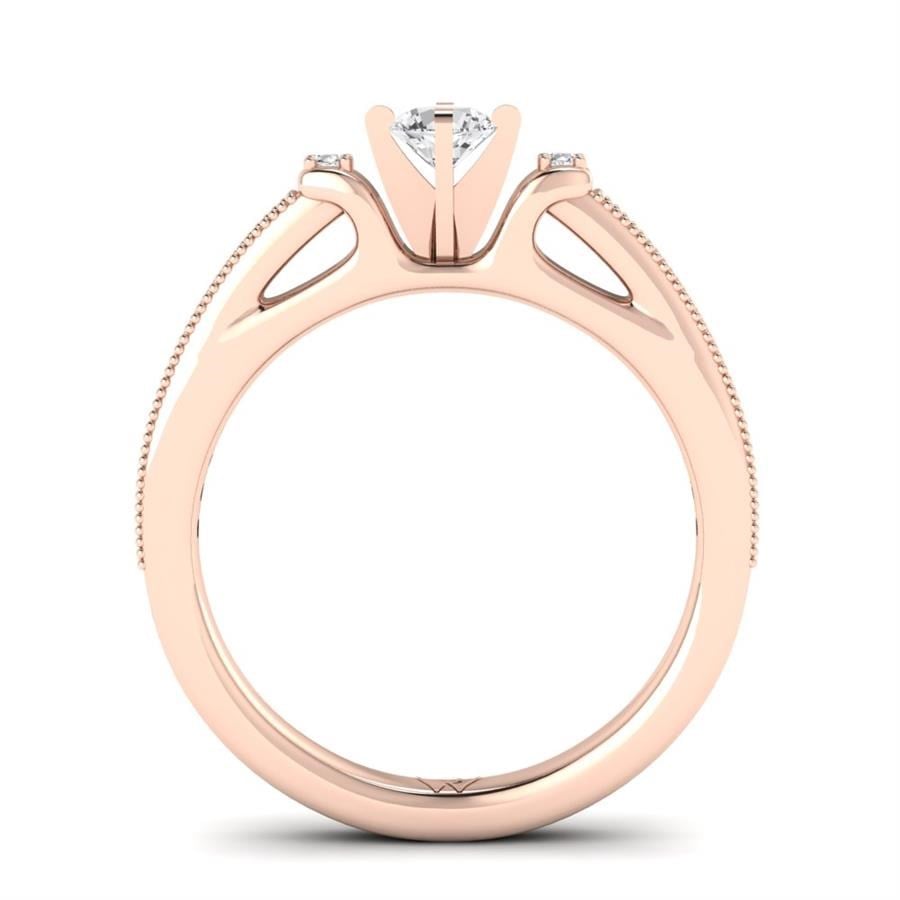 Solitaires Ravive Or Rose Oxyde de zirconium 0.40 ct