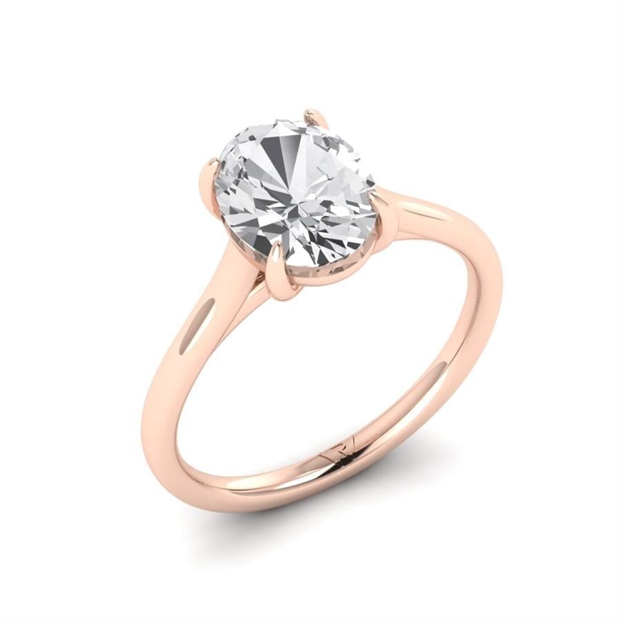 Solitaires Solira Or Rose Diamant 2 ct