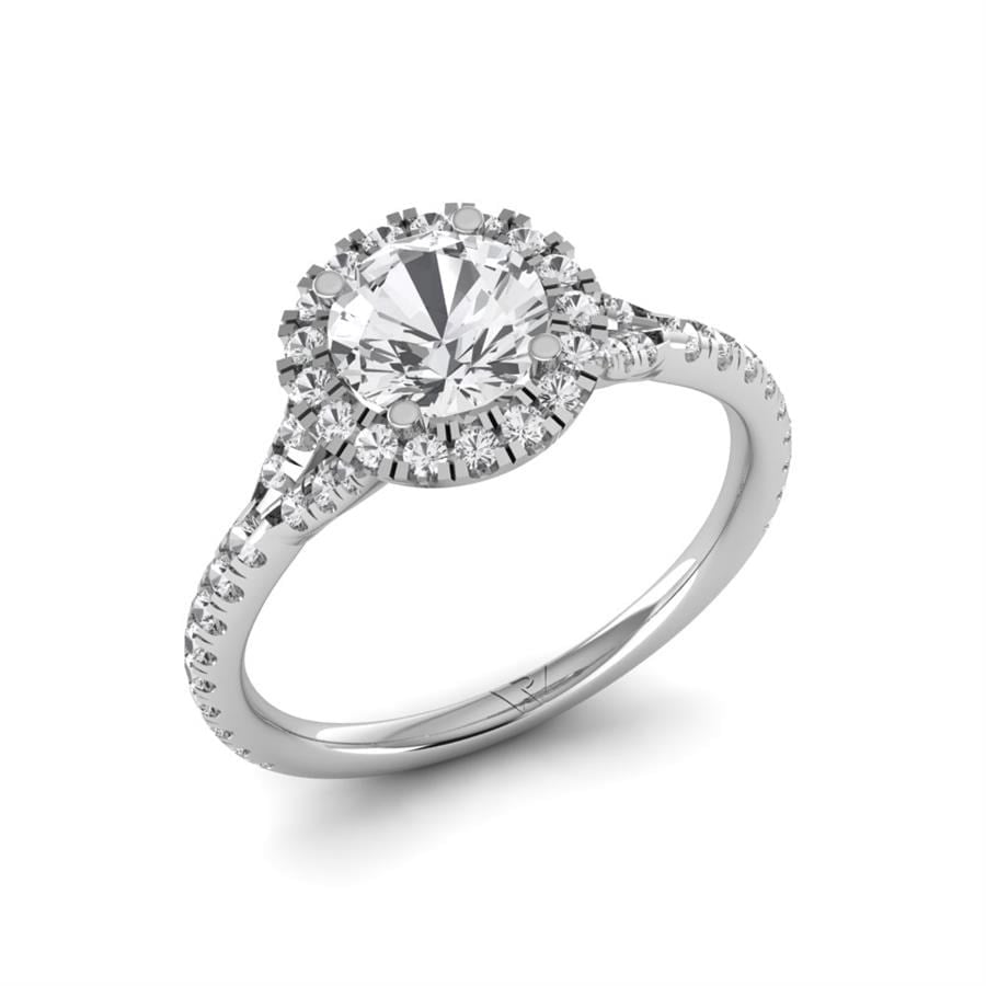Solitaires Soliva Or Blanc Diamant 1 ct
