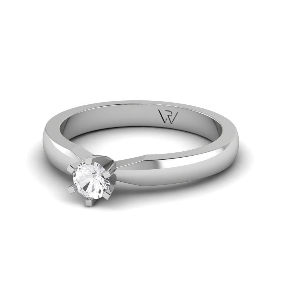 Solitaires Sublime Or Blanc Diamant 0.20 ct
