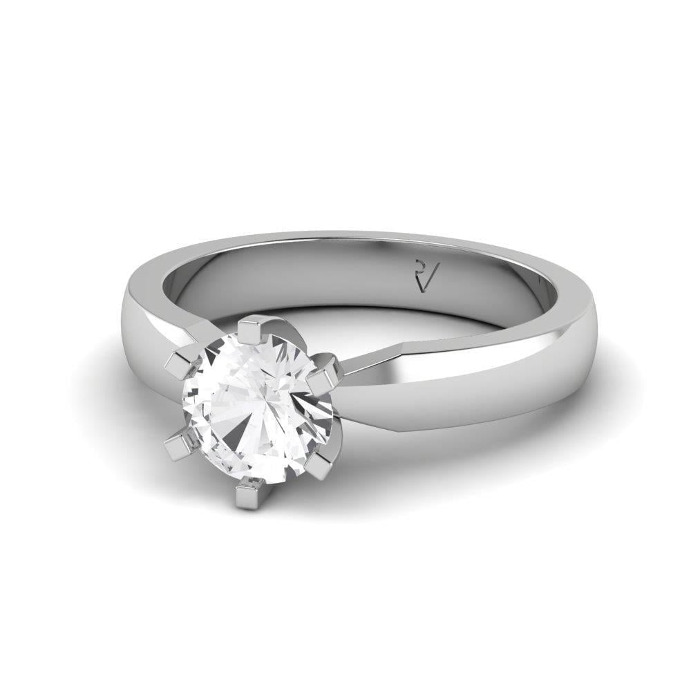 Solitaires Sublime Or Blanc Diamant 0.90 ct