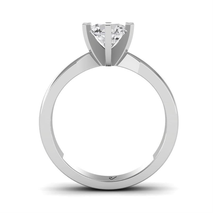 Solitaires Sublime Or Blanc Diamant de Synthèse 2 ct