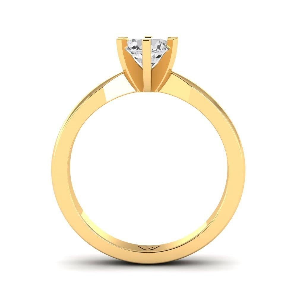 Solitaires Sublime Or Jaune Diamant 0.75 ct