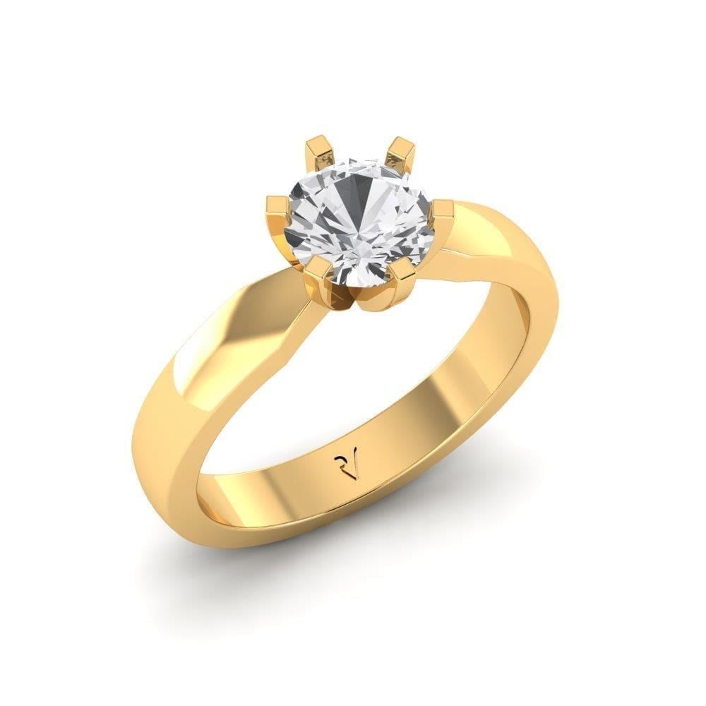 Solitaires Sublime Or Jaune Diamant 0.90 ct