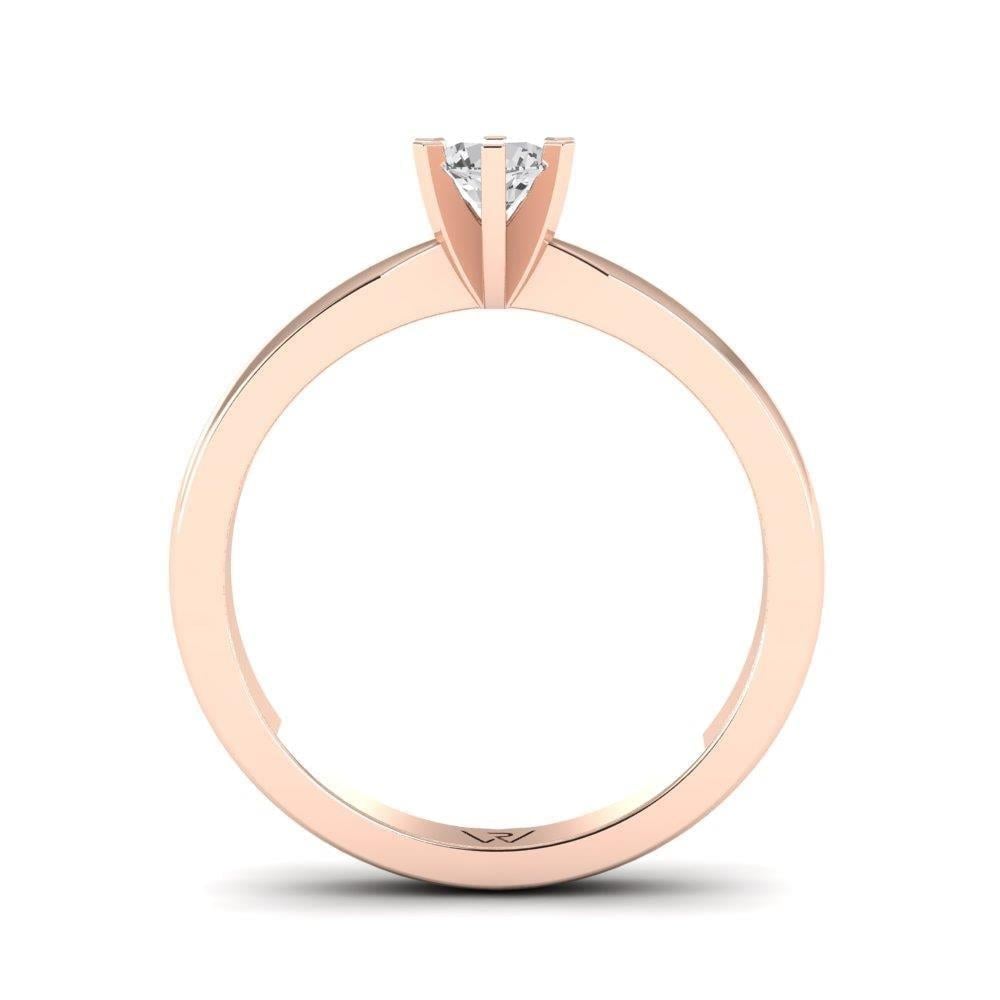 Solitaires Sublime Or Rose Diamant 0.25 ct