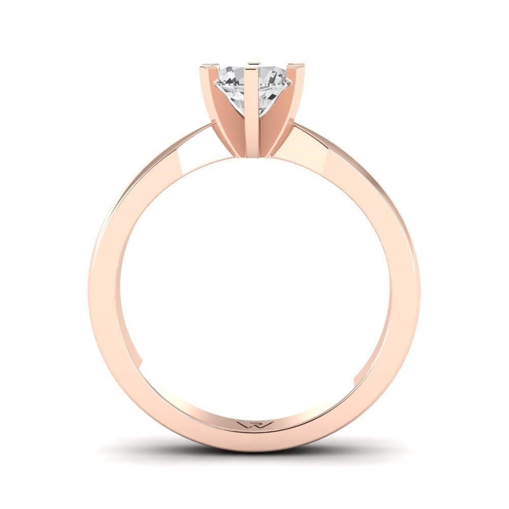 Solitaires Sublime Or Rose Diamant 0.75 ct