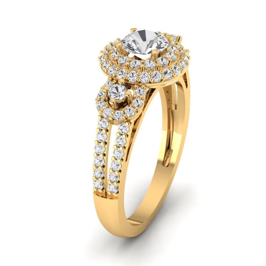 Solitaires Superbe Or Jaune Diamant 1.2 ct