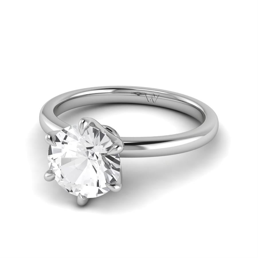 Solitaires Talara Argent Rhodié Blanc Diamant 2 ct