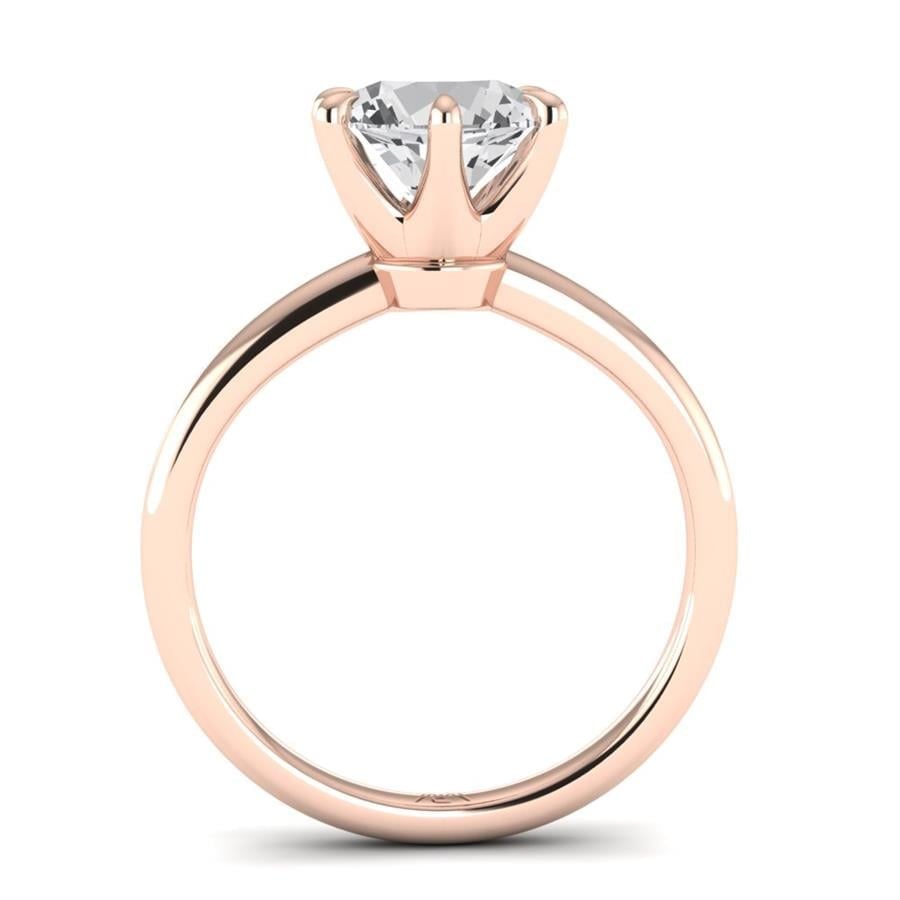 Solitaires Talara Or Rose Diamant de Synthèse 2 ct