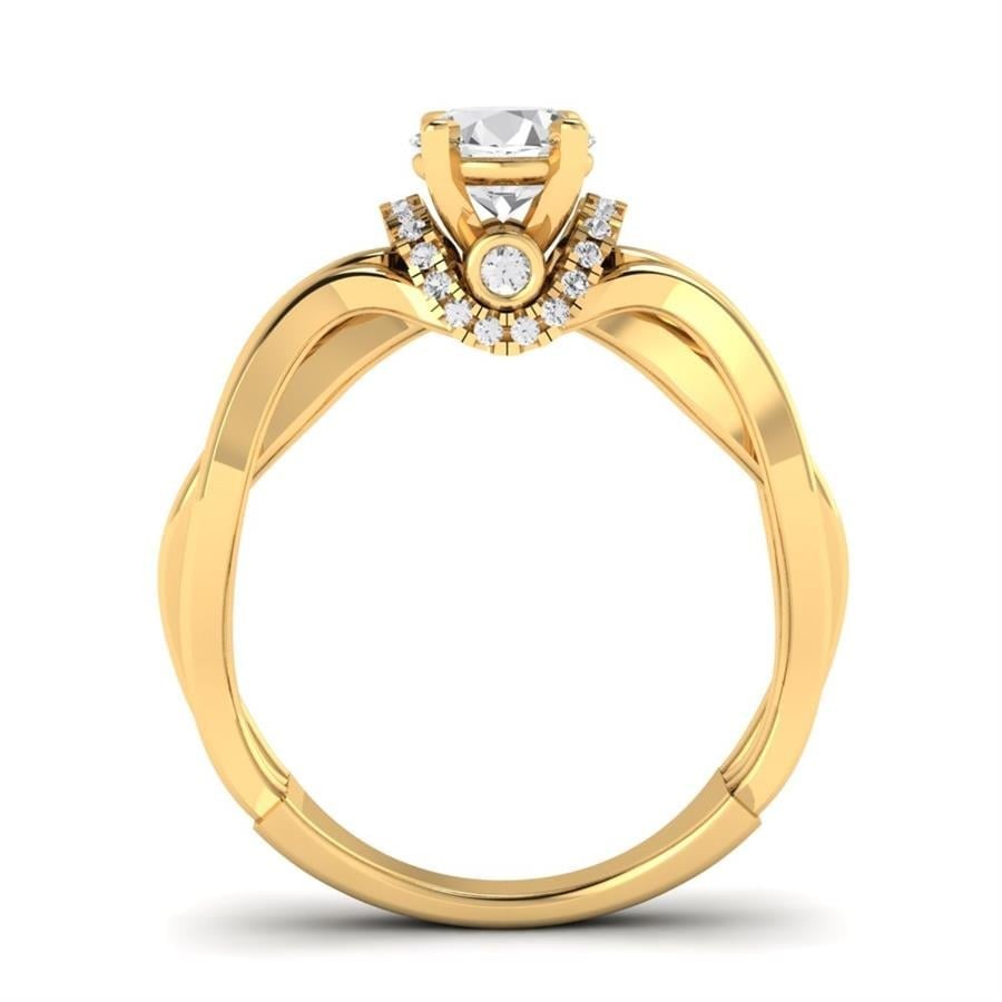 Solitaires Tessa Or Jaune Oxyde de zirconium 0.95 ct