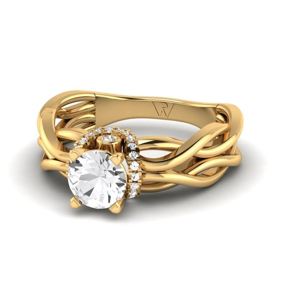 Solitaires Tessa Or Jaune Oxyde de zirconium 0.95 ct