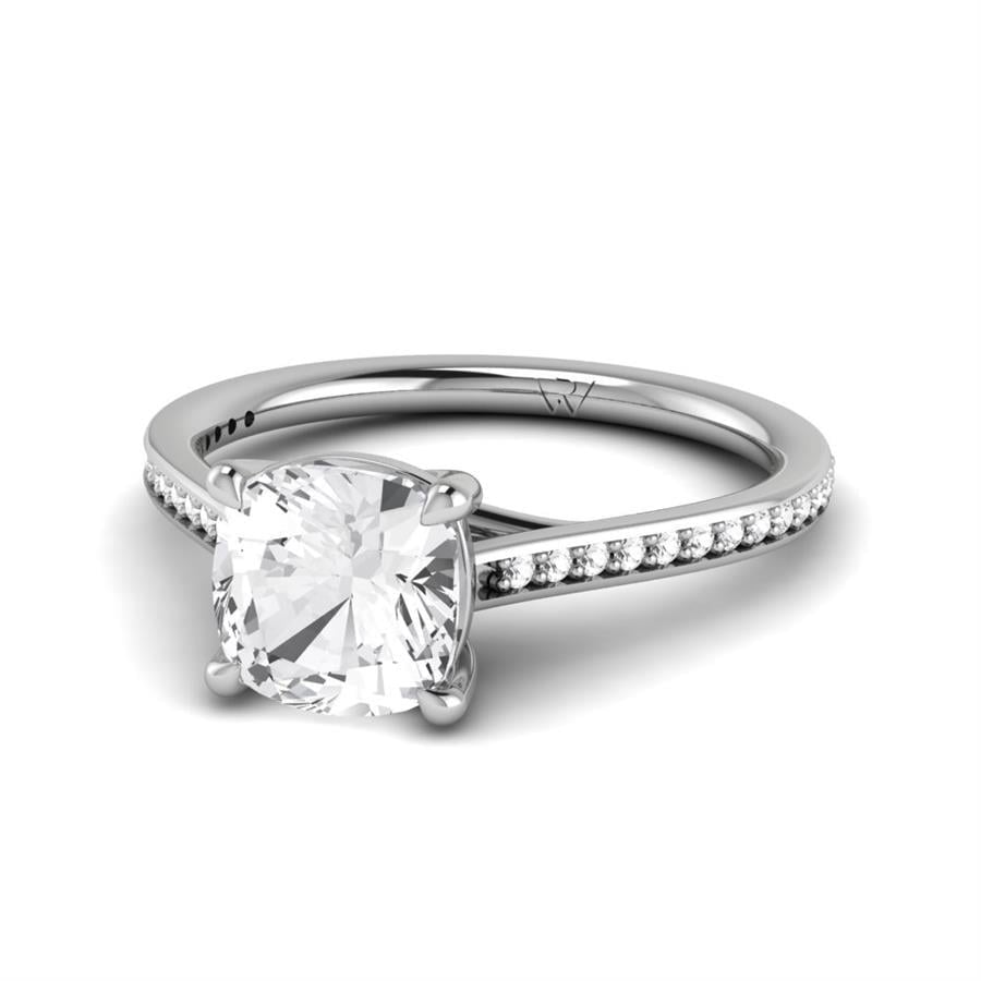 Solitaires Vanyra Argent Rhodié Blanc Diamant 2.15 ct