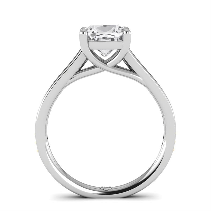 Solitaires Vanyra Argent Rhodié Blanc Oxyde de zirconium 2.15 ct
