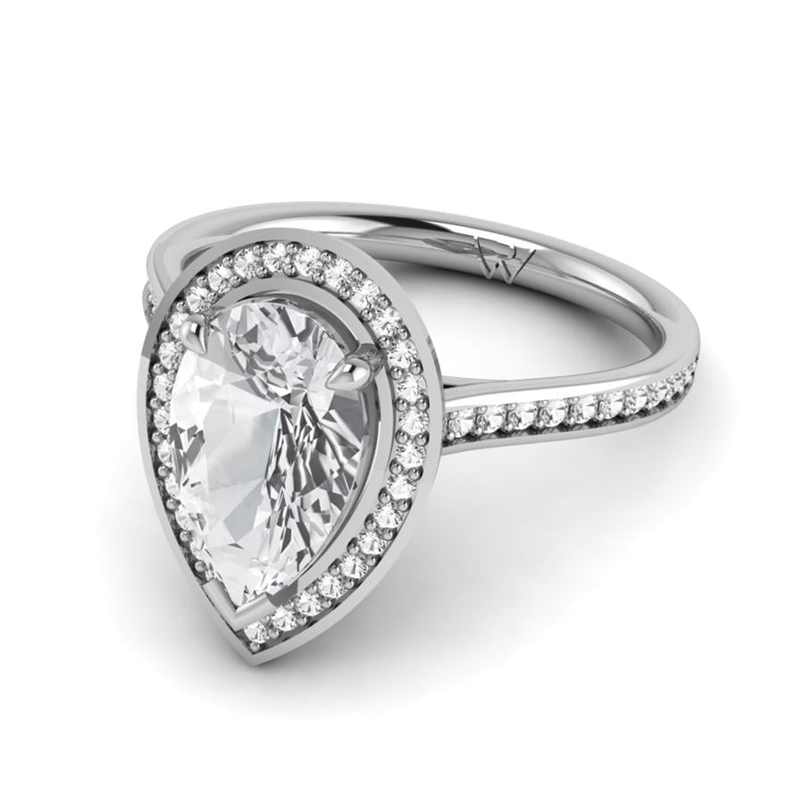 Solitaires Vélina Or Blanc Diamant 2.3 ct