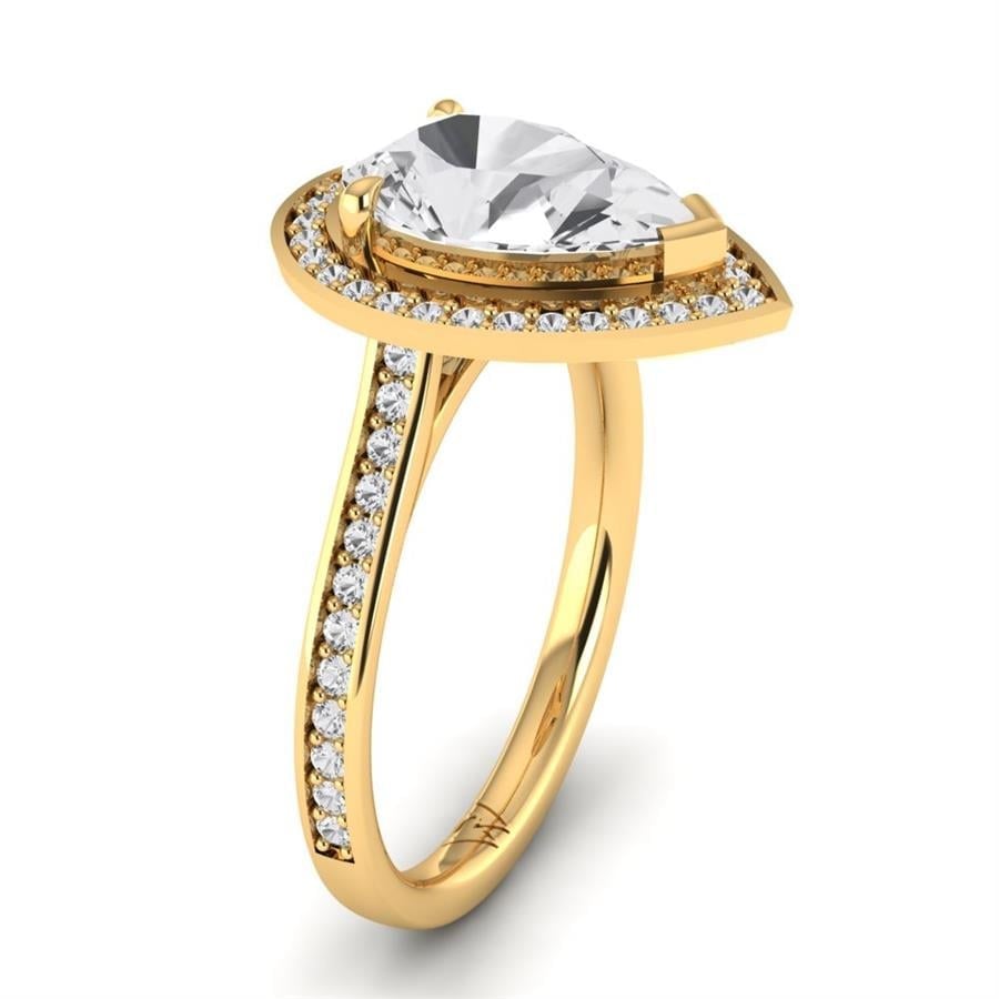Solitaires Vélina Or Jaune Diamant 2.3 ct