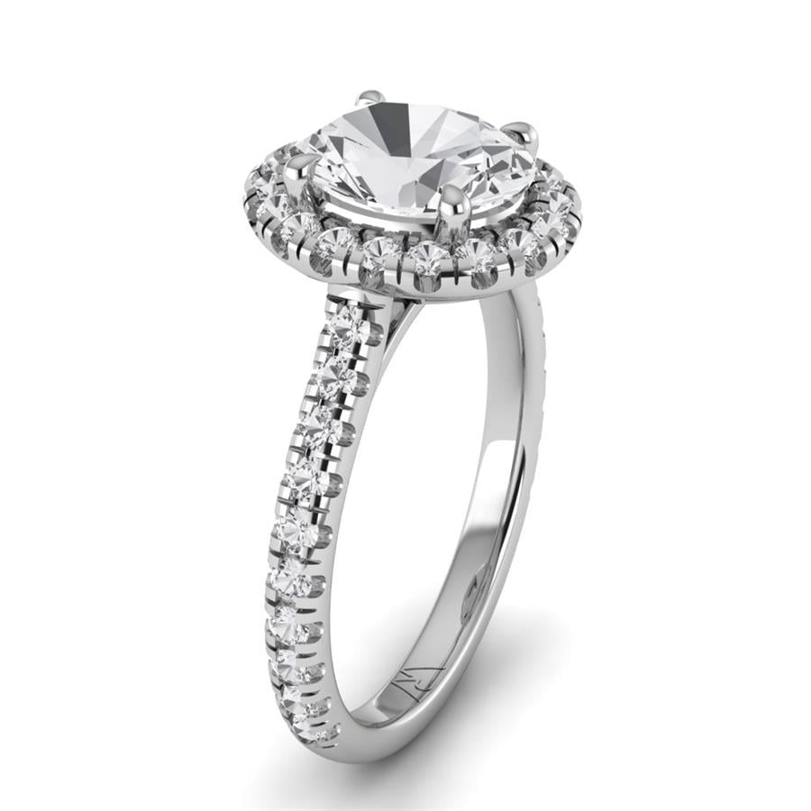 Solitaires Vélune Argent Rhodié Blanc Diamant 2.55 ct
