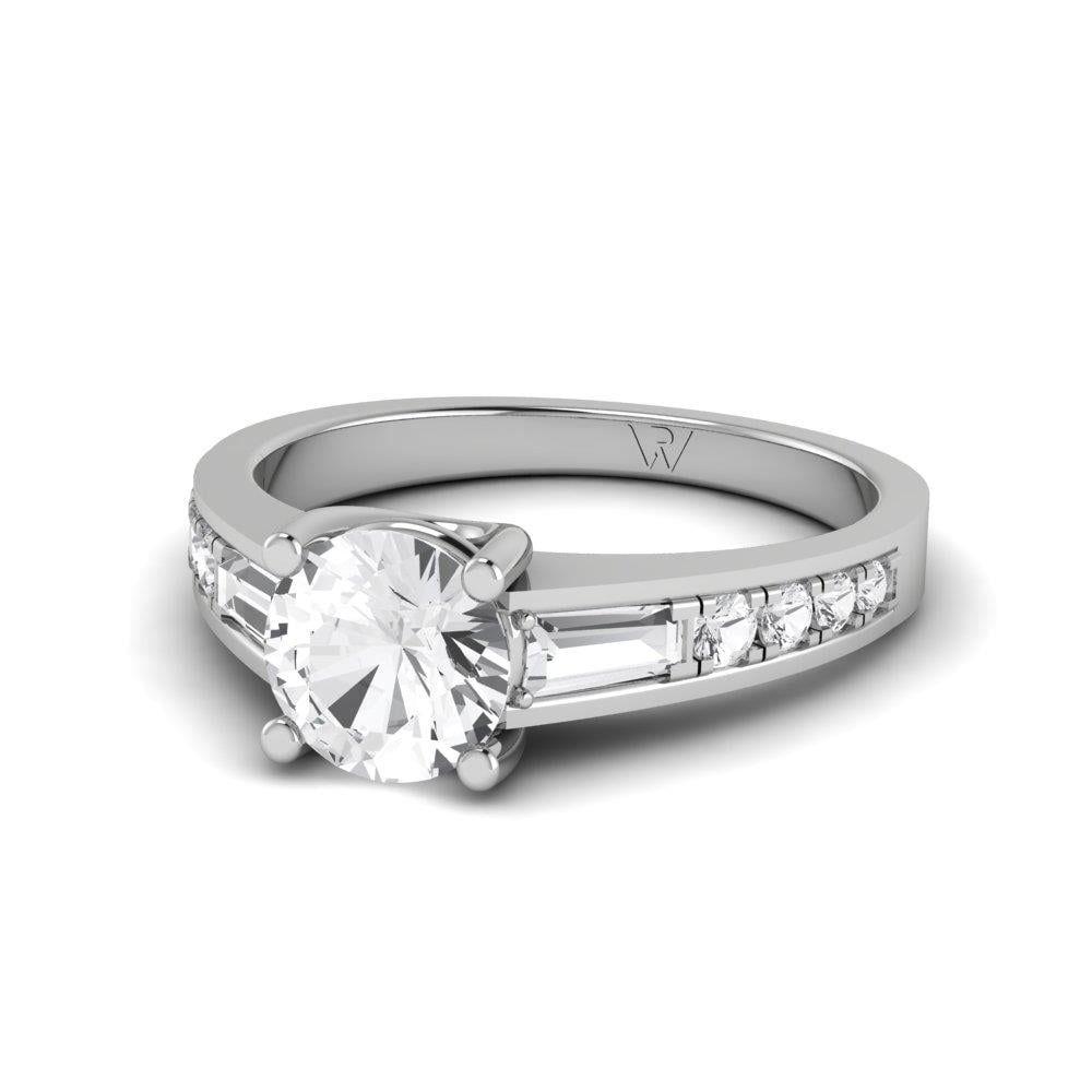 Solitaires Volonté Or Blanc Oxyde de zirconium 1.2 ct