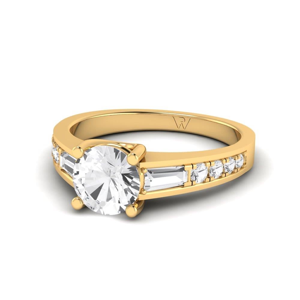 Solitaires Volonté Or Jaune Oxyde de zirconium 1.2 ct