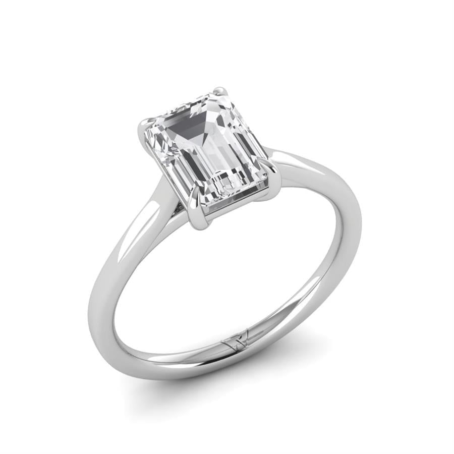 Solitaires Zyra Or Blanc Oxyde de zirconium 2 ct