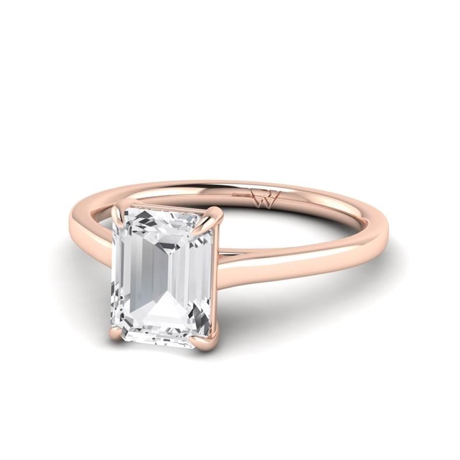 Solitaires Zyra Or Rose Oxyde de zirconium 2 ct