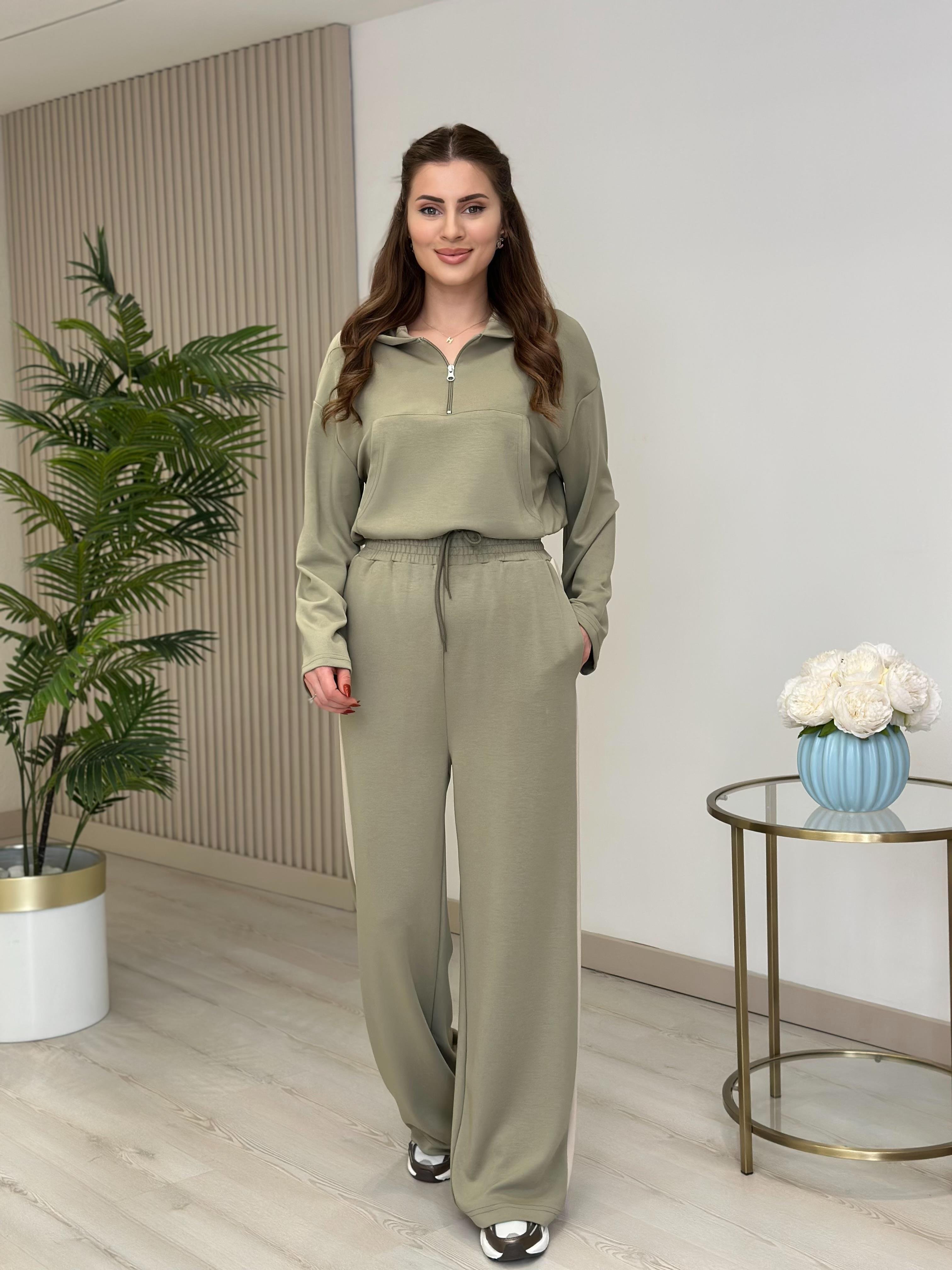 Ellis Modal Kumaş Sweat Pantolon Takım Yeşil