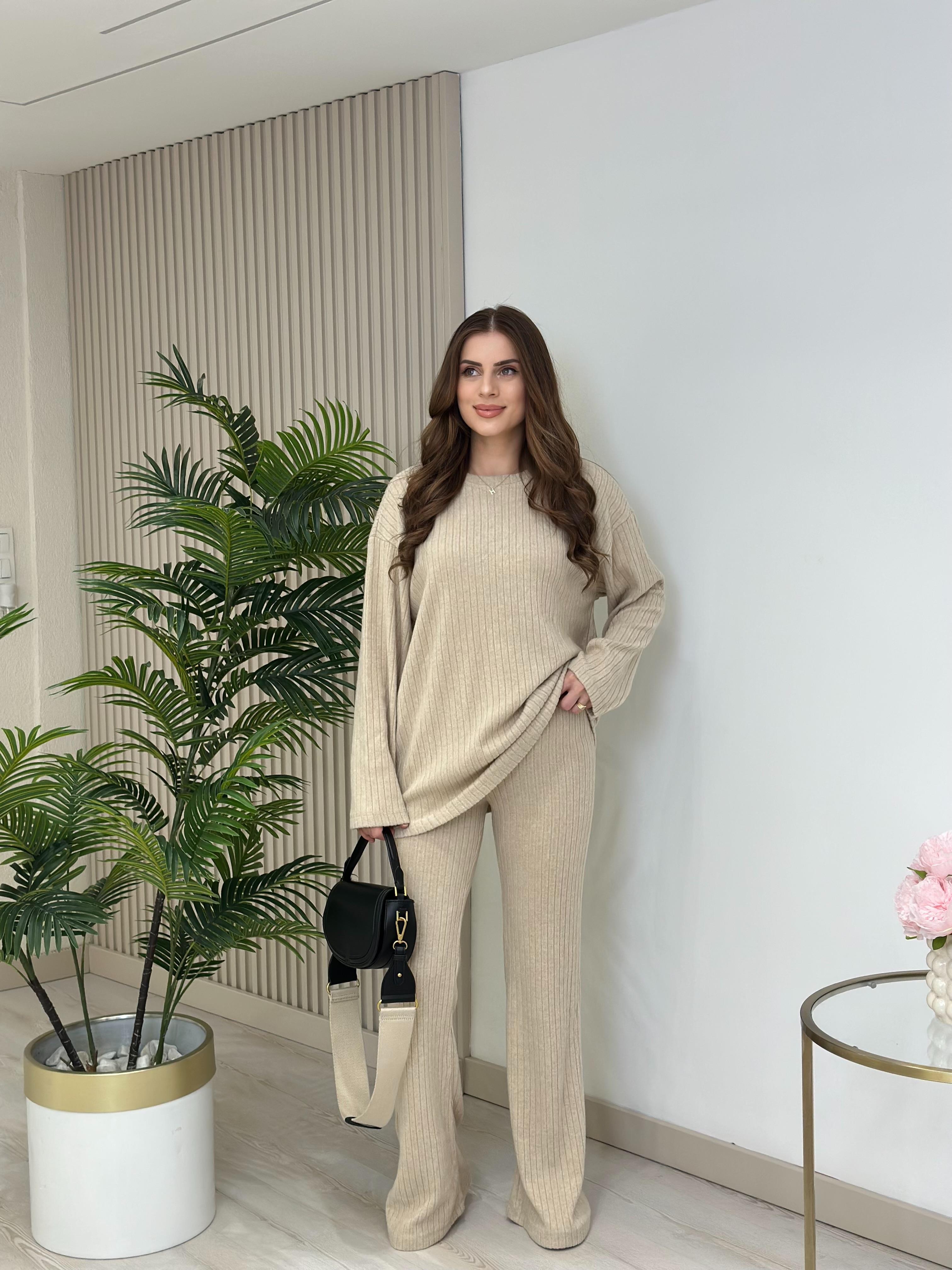Fitilli Yumoş Takım Bej