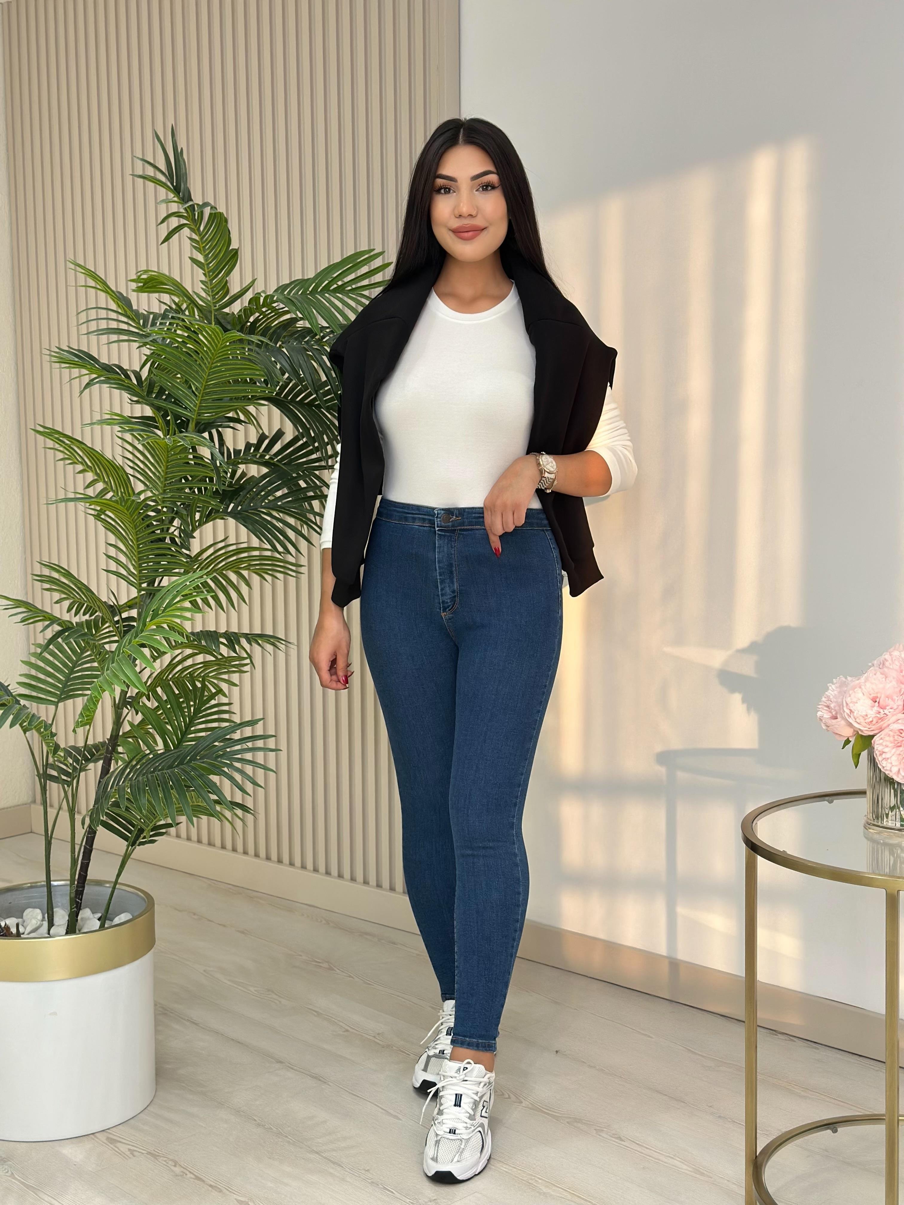 Joni Likralı Tayt Kot Mavi