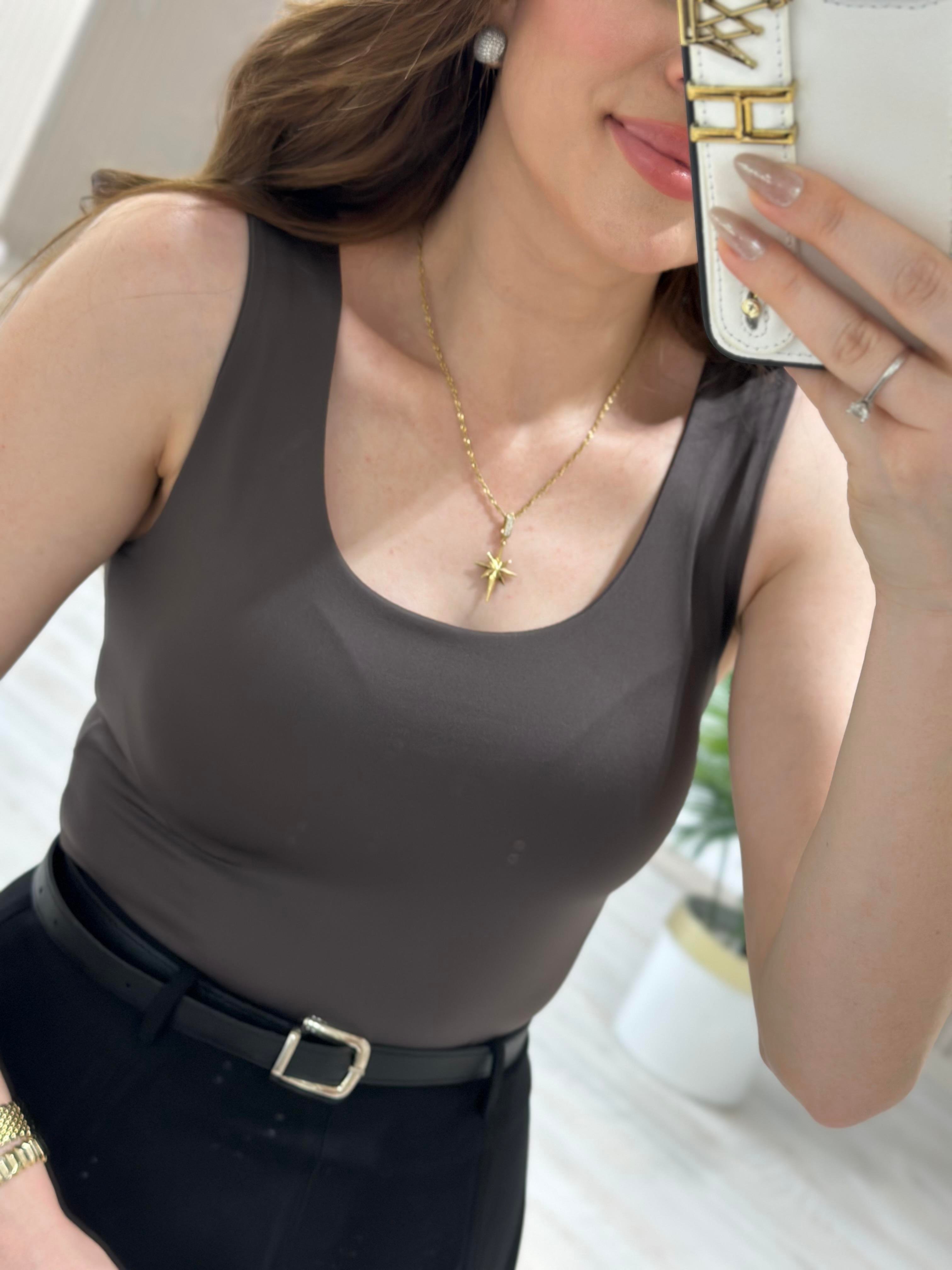 Kalın Askılı Marka Model Atlet Kahve