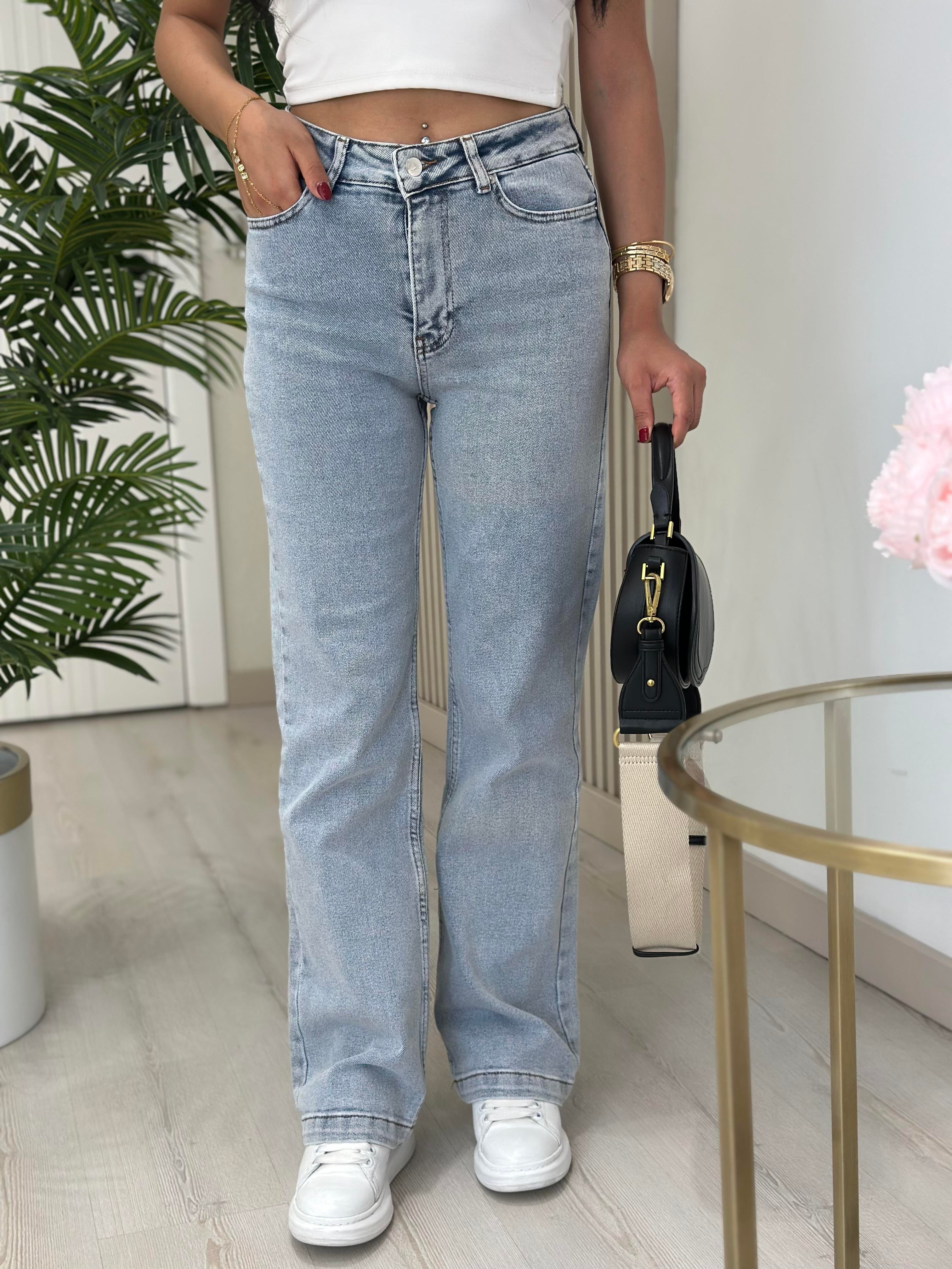 Light Blue Boru Paça Jean 