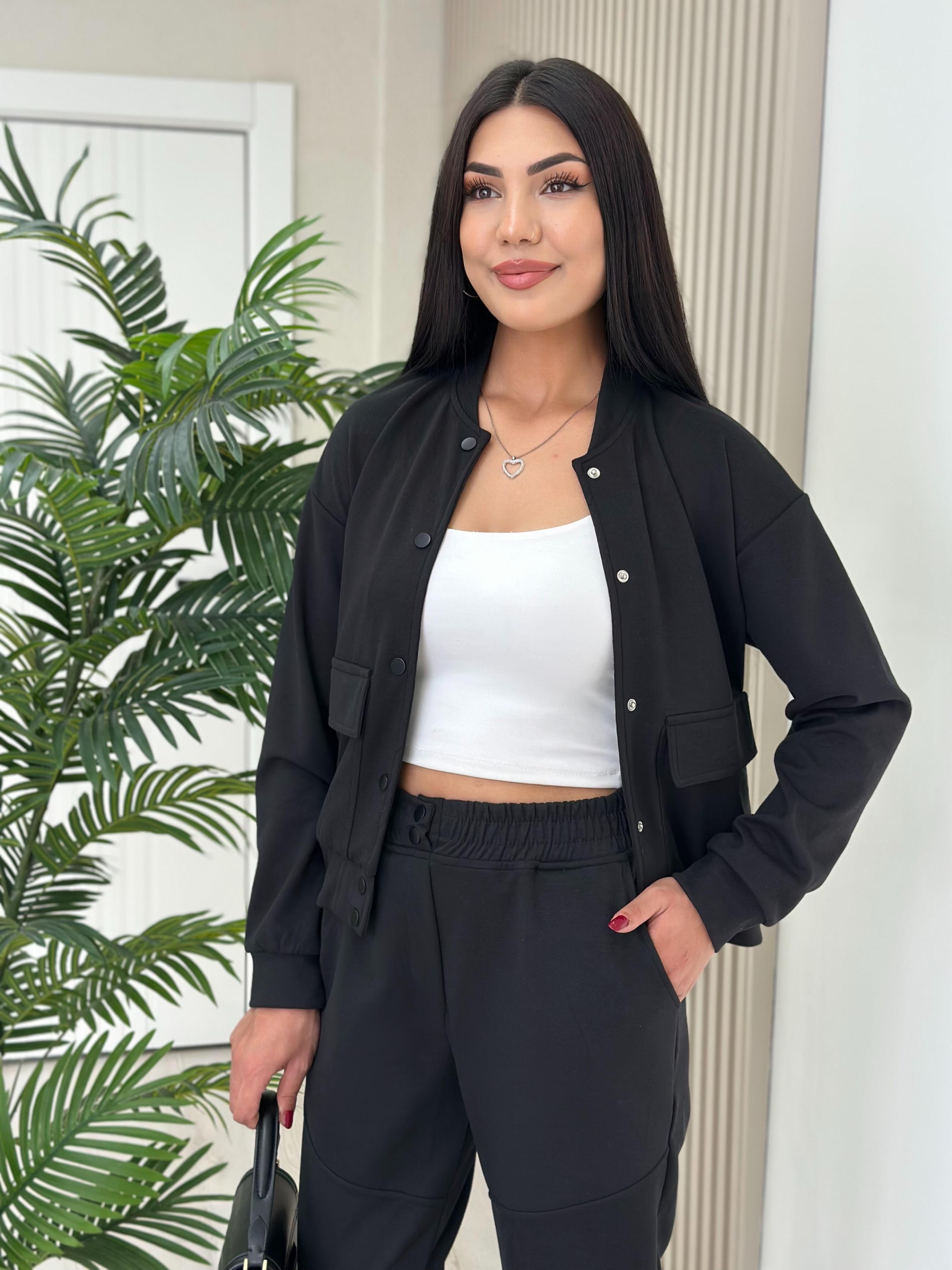 Modal Ceketli Takım Siyah