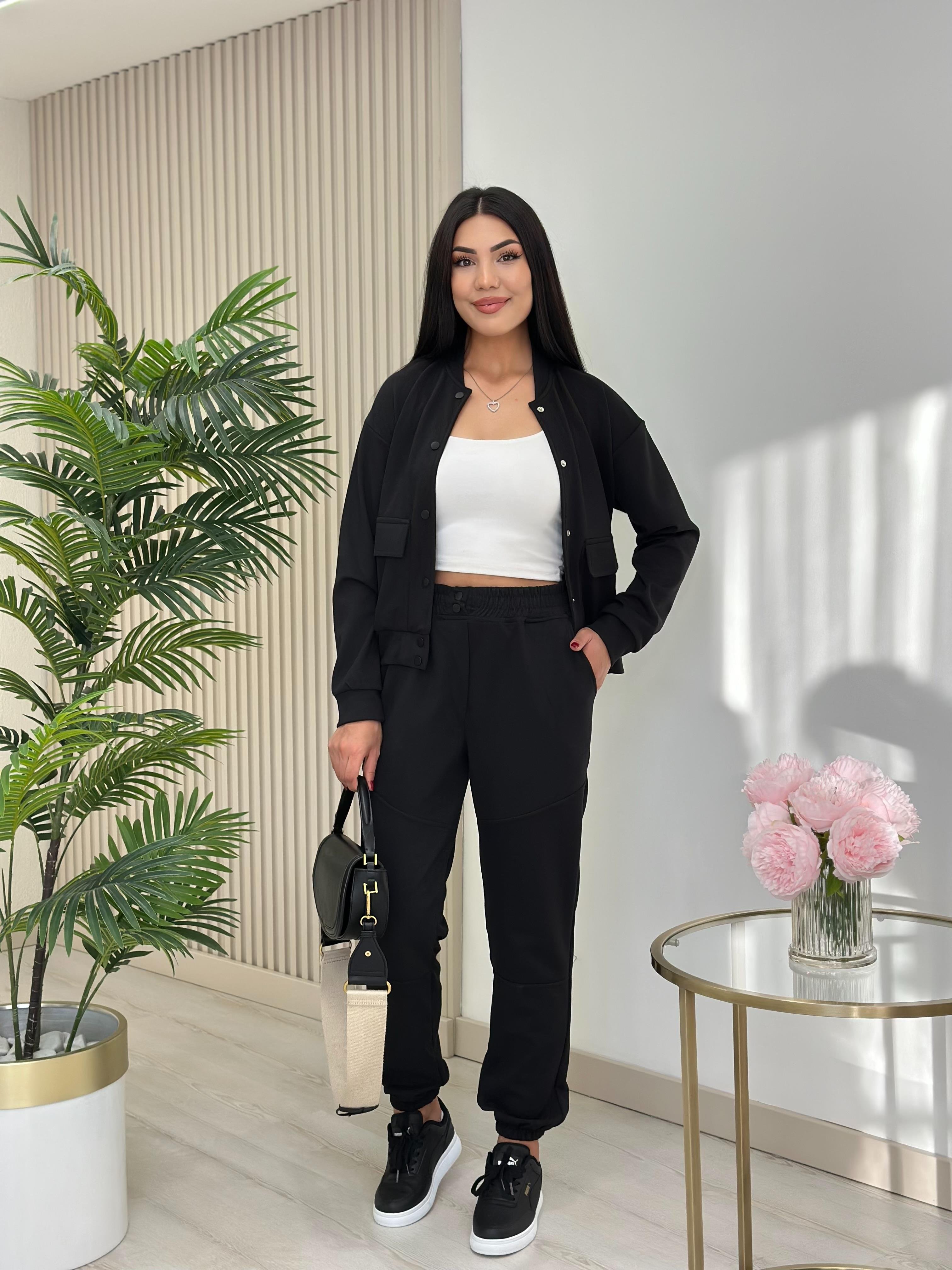 Modal Ceketli Takım Siyah