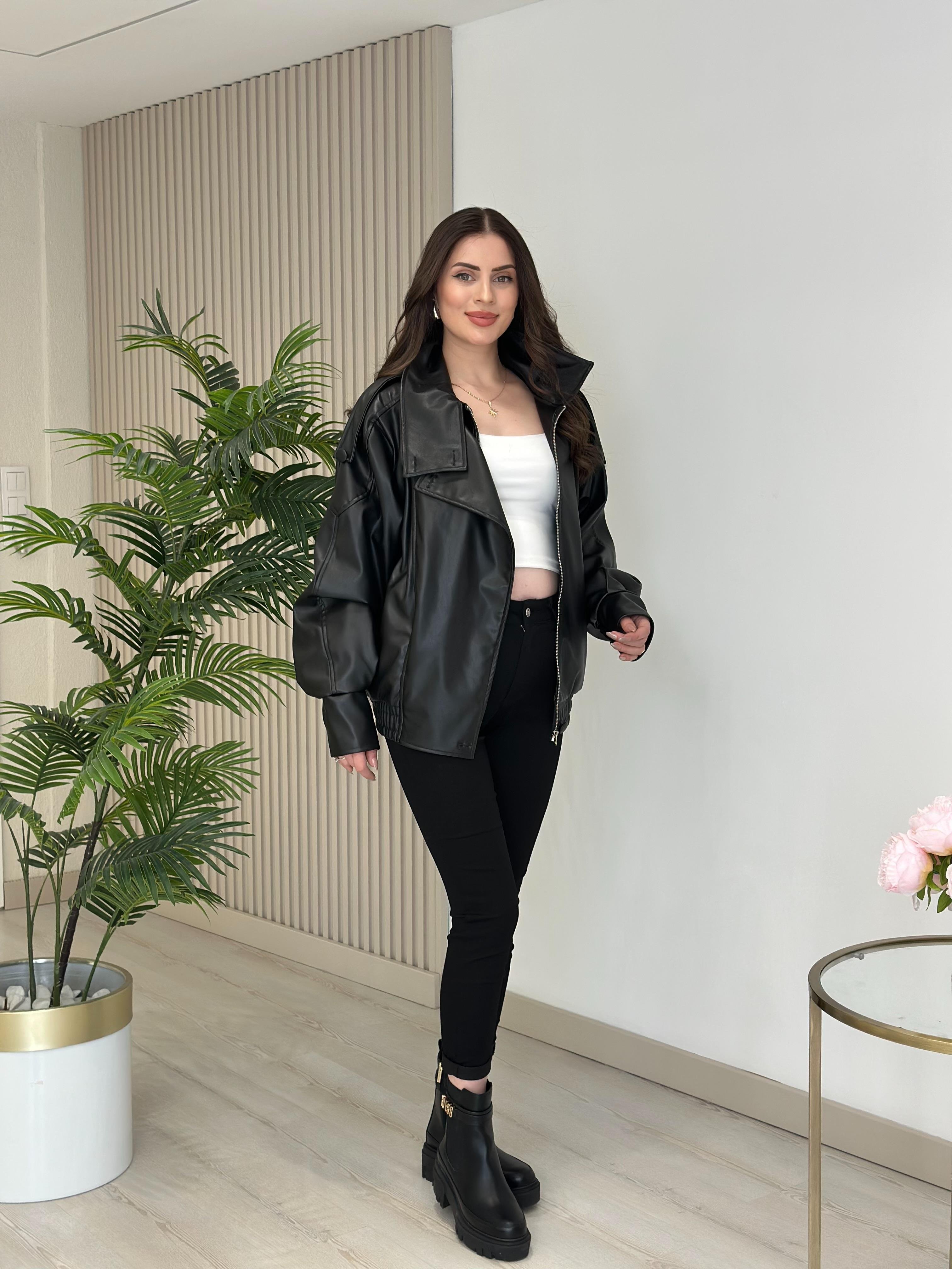 Orijinal Model Biker Deri Ceket 