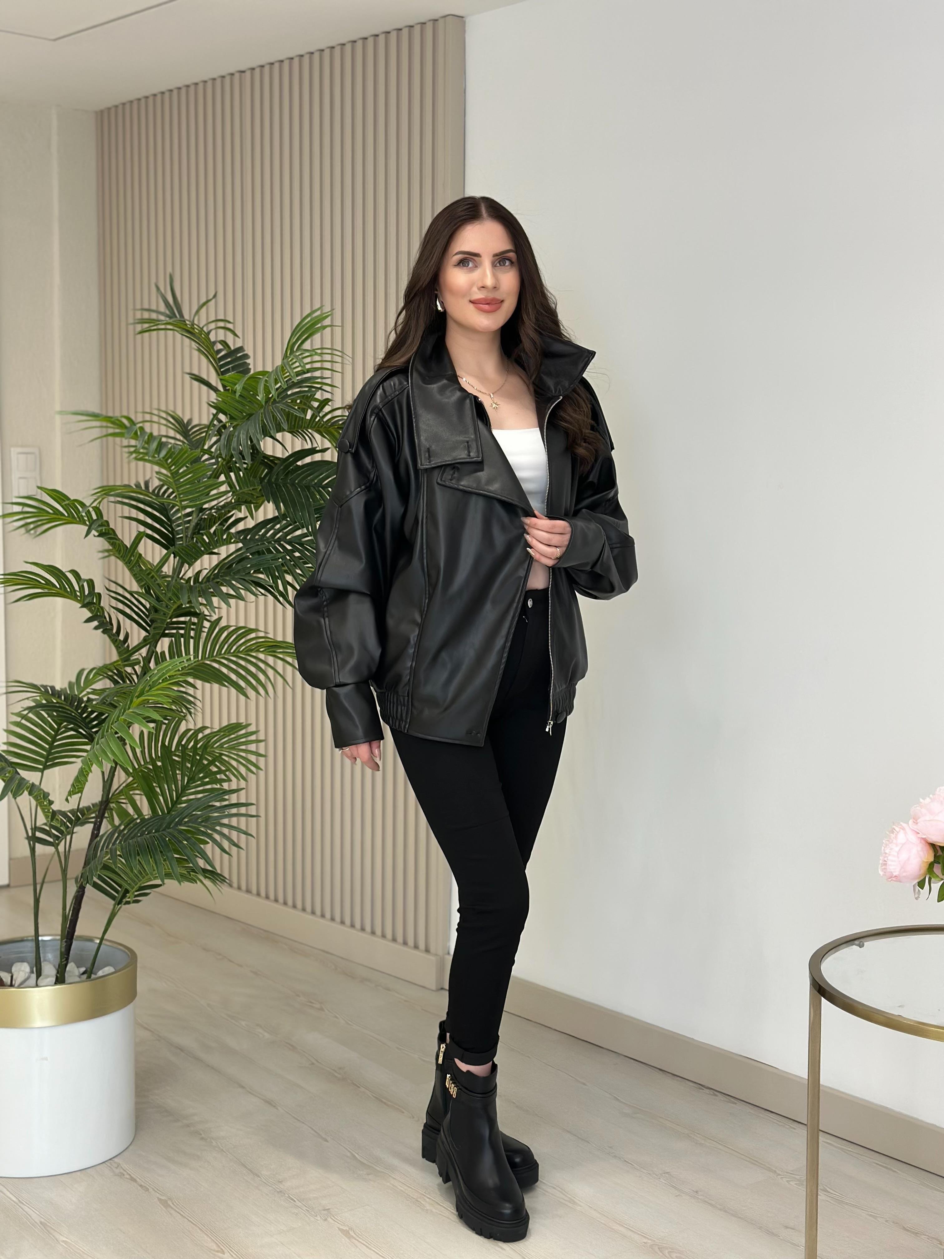 Orijinal Model Biker Deri Ceket 